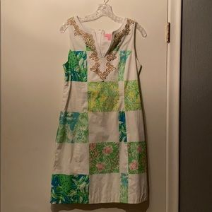 Lily Pulitzer patchwork shift dress